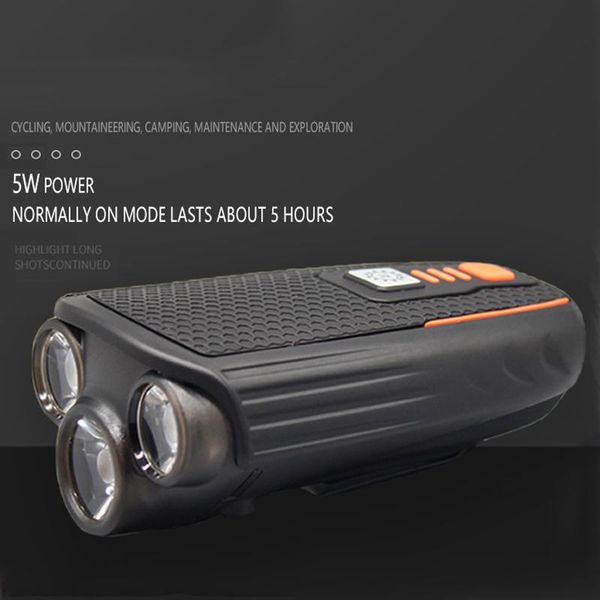 

bike lights 5200mah light usb rechargeable 1500 lumens headlight led super bright front and back rear