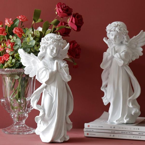 

decorative objects & figurines [hht] nordic creative angel girl sculpture candle candlestick ornaments home decor living room bookcase craft