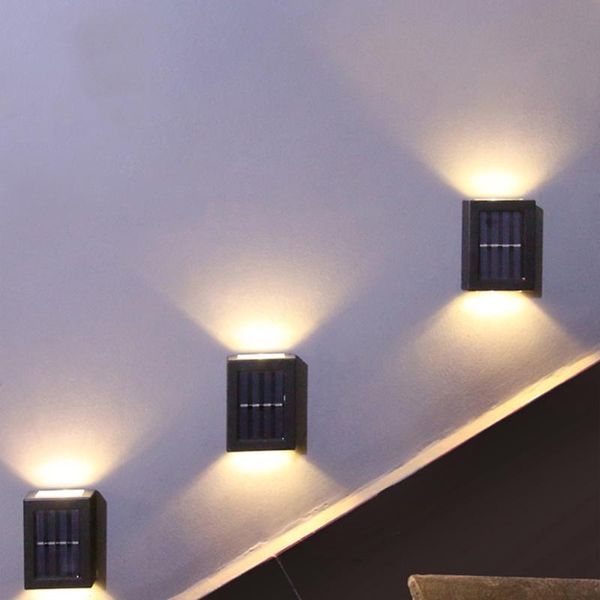 

wall lamp ip65 led solar outdoor light pc shade waterproof decoration sensor switch decorative