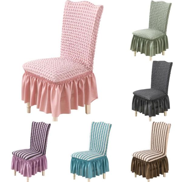 

chair covers dining cover skirt stretch spandex elastic solid color seat protector case for wedding room el