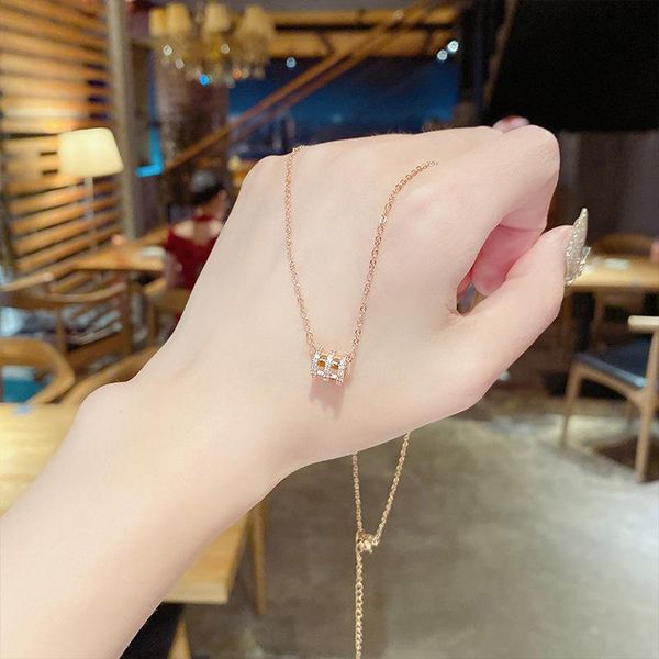 

chains elegant small manyao clavicle temperament chain necklaces for 2021 fashion jewelry luxury party women gift, Silver
