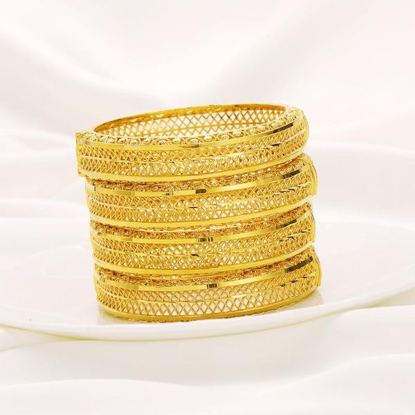

bangle trendy gold 60mm openable for women exquisit dubai bride wedding ethiopian bracelet africa jewelry party gifts, Black
