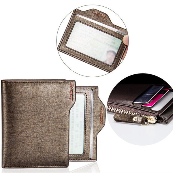 

2020 new fashion men wallets bifold wallet id card holder coin purse pockets clutch with zipper men wallet with coin bag