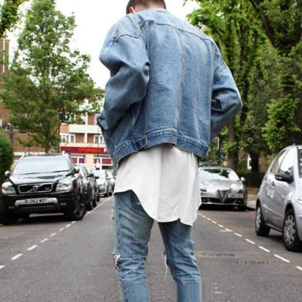 

hip mens shirt street solid t men god high hop oversize clothes acfki, Black