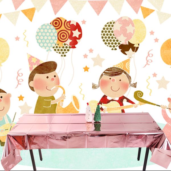 

6 colors glitter foil party rose gold table cloth cover rectangular tablecloth wedding birthday baby shower decor