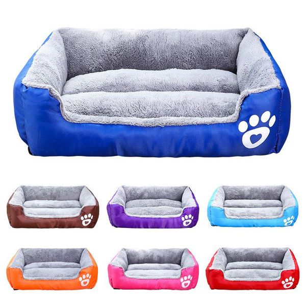 

kennels & pens pet dog beds for medium and large dogs,super soft print square house,can improve sleep quality warm cosy kennel