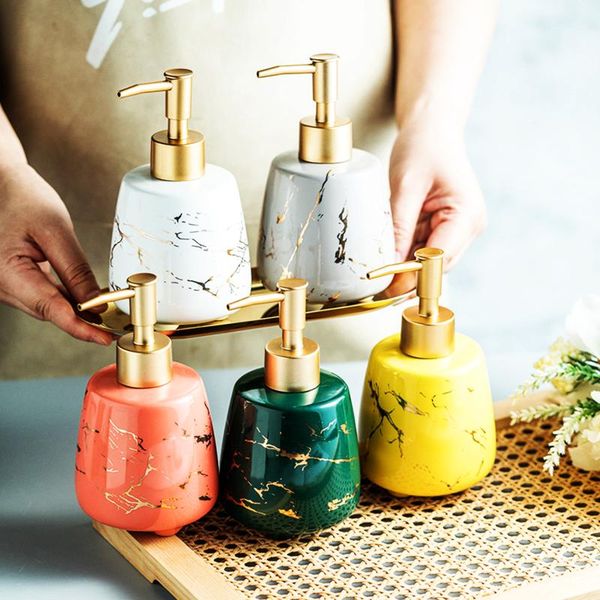 

liquid soap dispenser cute 3 fat feet gold pump head golden thunder european el bath ceramic lotion gel perfume bottle