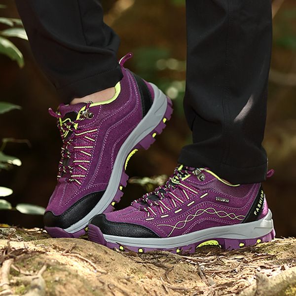 

outdoor hiking shoes comfortable non-slip men sports shoes trend light brand womens camping shoes