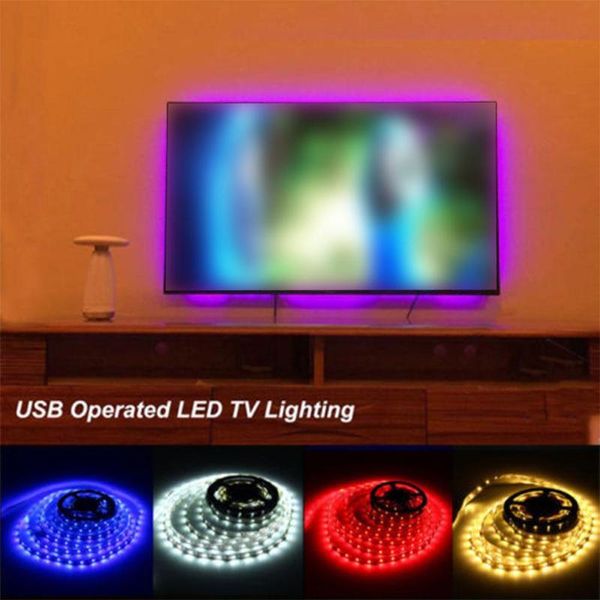 

strips 2m usb led light strip tape smd2835 tv background decorative no-waterproof