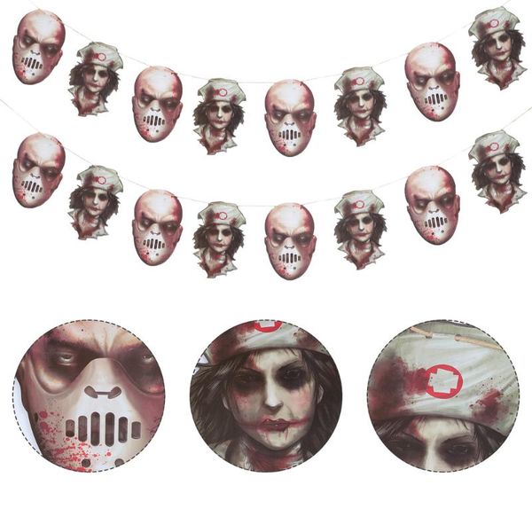 

party decoration 2pcs scary banner decorative bunting