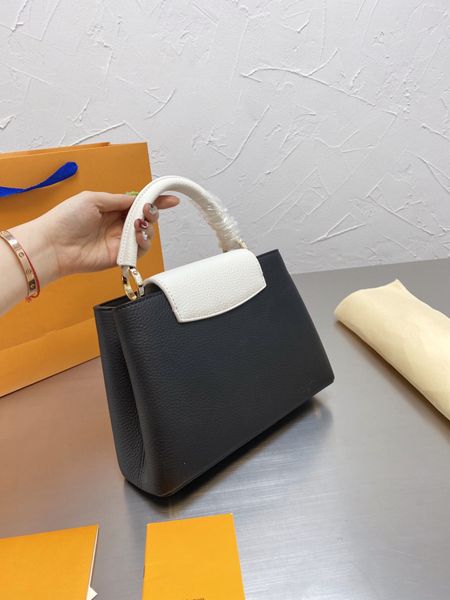 

new shoulder bags 2021 women handbag crossbody bag brands designer handbags flower printing bag purse 27*18cm 56141, Black