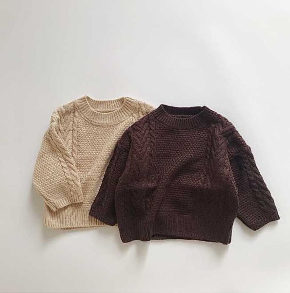 

pullover 2021 girls boys knitted sweaters winter fashion sweater kids clothes 1-8 years, Blue