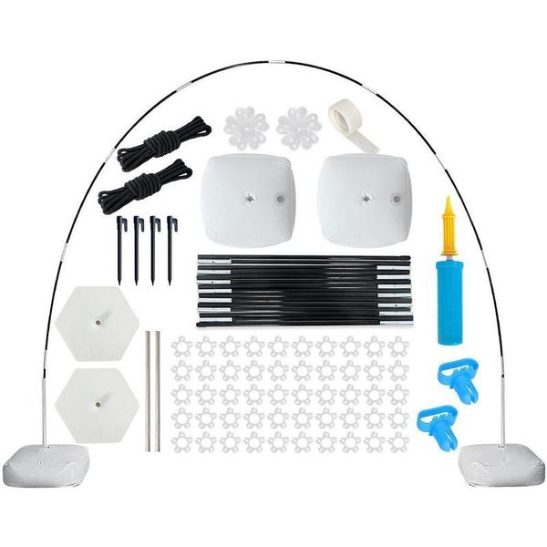 

party decoration wedding balloon arch kit fiberglass pole pvc pipe base clips knotters holiday celebration decor set