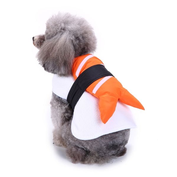 Lustige Halloween-Kleidung für Hunde Winter-Hundekleidung Sushi Cosplay-Anzug Katzenkostüm Haustiermantel Französische Bulldogge Jacke Weihnachtsoutfit 211106