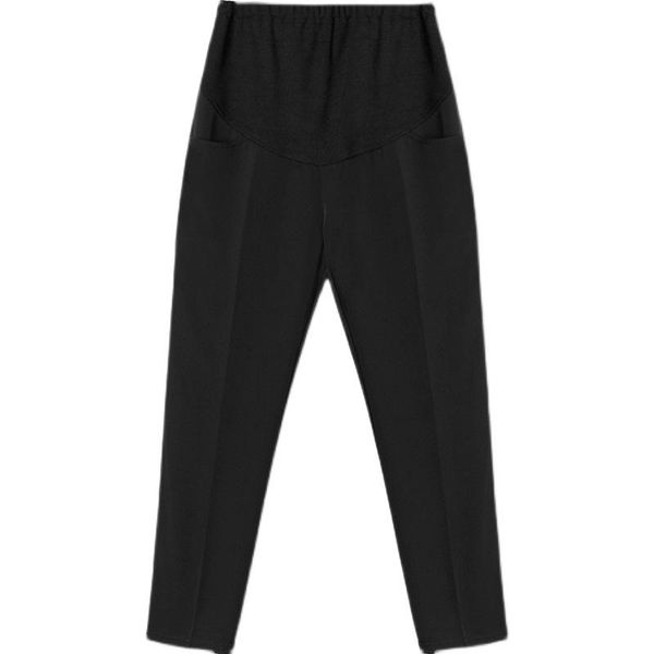 

maternity bottoms pants autumn wide leg loose straight adjustable leggings clothes for fashion pregnant women stomach lift casual, White