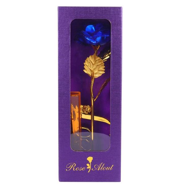 

1 set valentine's day gold foil rose decor festival creative rose gift box