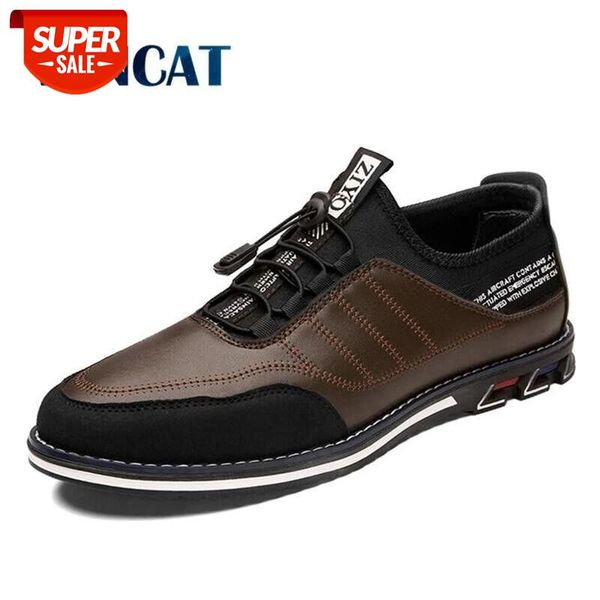 

brand men casual shoes leather men's shoes comfortable breathable boat shoes men business zapatillas hombre #pj1t