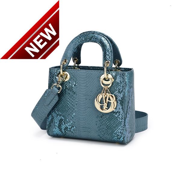 

bag female 2022 autumn fashion new single shoulder messenger hand-held snake pattern diana versatile leisure niche trend