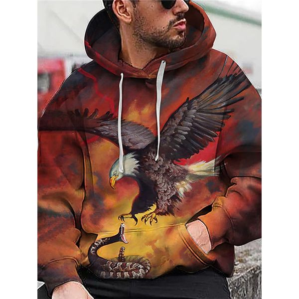 

shark pattern fierce 3d printing hoodie visual impact party punk goth round neck sweater hoodie, Black