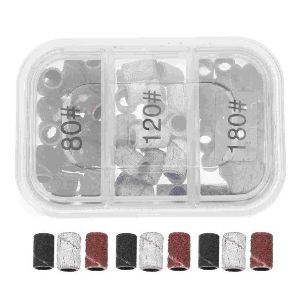 

nail gel 1 box of girl manicure sand rings polishing salon supplies, Red;pink