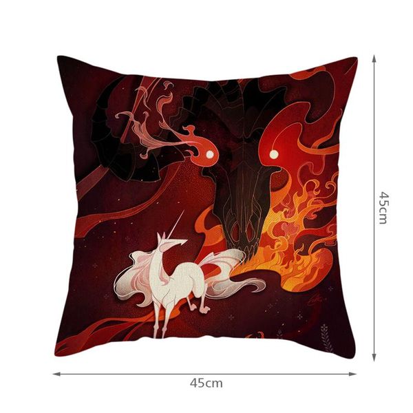 

cushion/decorative pillow colorful abstract style peach skin pillows cover sofa bed decorative case home decoration winter
