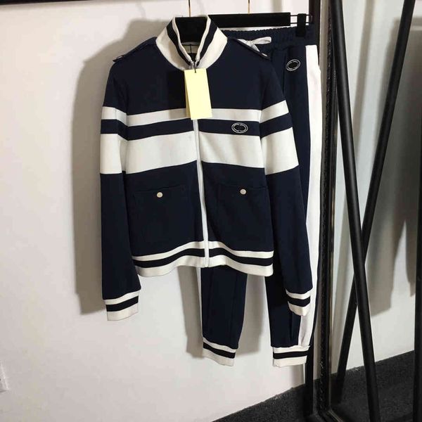 

2021ss brand women tracksuit stitching logo hoodies pants 2 piece suit autumn cciggu brand sports suit long sleeve running fitness female sp, White