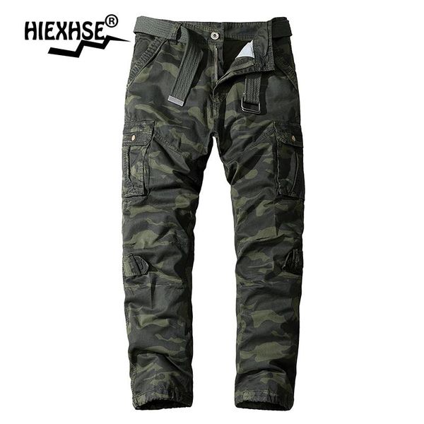 

men's pants 2021 autumn cargo men outdoor jogger overalls tactical military pant winter casual sweatpant camouflage trousers, Black