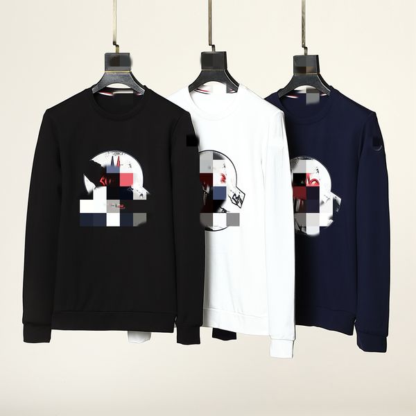 

luxury france men's sweatshirts designer brand pure cotton couple sweatshirt base shirt pullover long sleeve round neck ladies big prin, Black