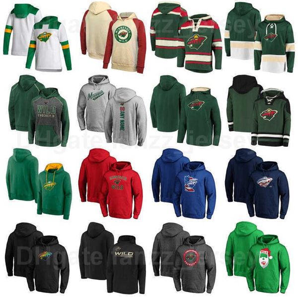

pullover hockey minnesota wild hoody sport jackets 11 zach parise hooded 20 ryan suter hoodies 22 kevin fiala sweatshirts 36 mats zuccarello, Black