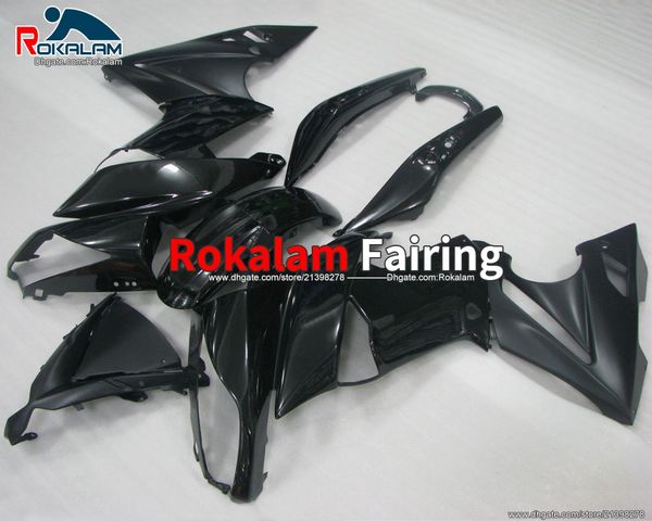 Alle schwarzen Motorradverkleidungen für Kawasaki ER-6F Verkleidung Ninja 2009 2010 2011 650R EX650 650 ER 6F 09 10 11 Motorrad-Kit