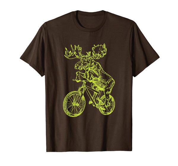 

seembo moose cycling bicycle bicycling cyclist biking bike t-shirt, White;black