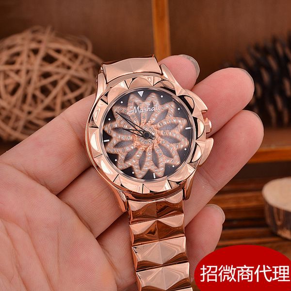 

watch rosalie women's korean rose gold, Slivery;brown