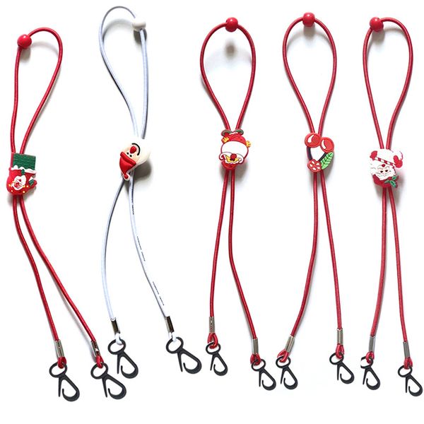 

christmas children mask lanyard cartoon extension rope adjustable santa claus mask anti-lost neck lanyard ing