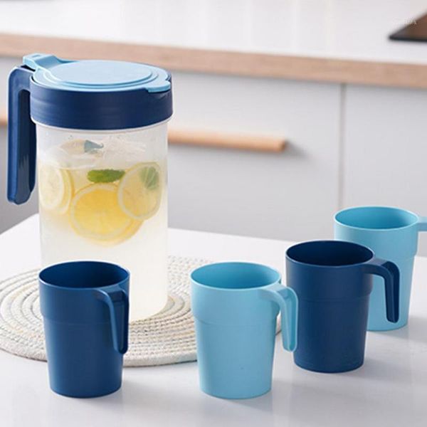 

storage bottles & jars 1.8l water pitcher filter heat-resistant cold kettle office purifier food grade material with 4 cups supplies
