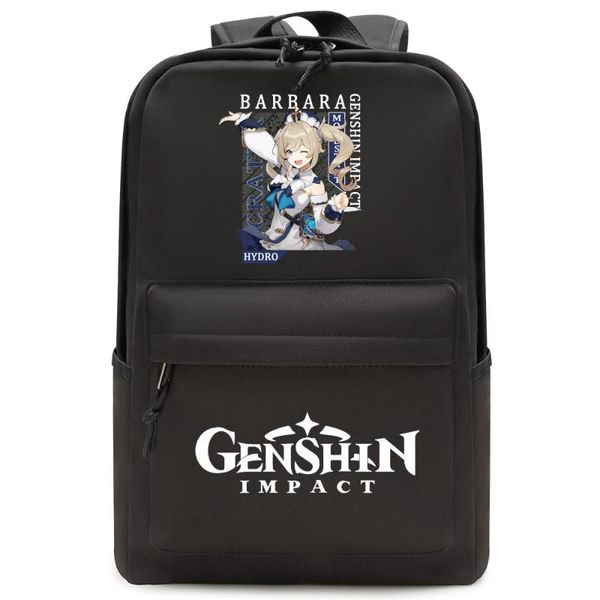 

backpack game genshin - large capacity student fashion school for cosplay travel gift venti paimon klee keqing