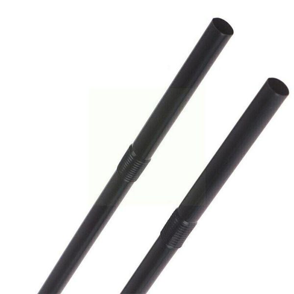 

drinking straws 100pcs/set black cocktail plastic straw for birthday supplies event home party decorative wedding w0k8
