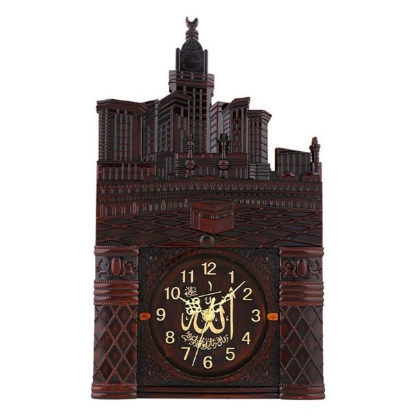 

other clocks & accessories vintage islamic mosque azan wall clock muslim prayer home room decor gift 2021ing