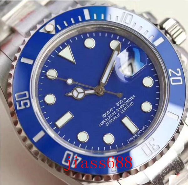 

Glide Lock Luxury watch Ceramic Bezel Sapphire Mens 2813 Mechanical Automatic Movement SS Fashion men's designer Watches Wristwatches