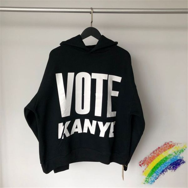 

2021 new season 6 votes female male kanye hoodie 1:1 quality superior lettering sweatshirts pullovers na1p, Black