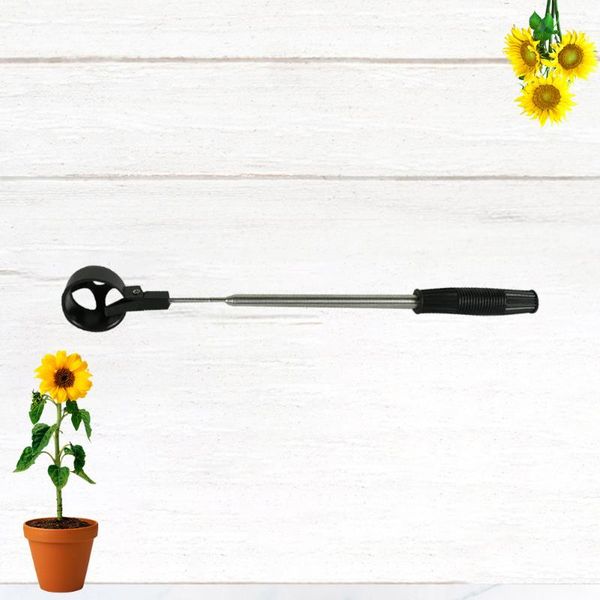 

golf training aids retriever picker stainless steel shaft anti-skid handle grip automatic locking scoop for