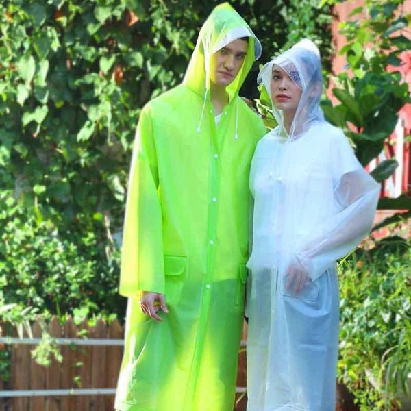 

raincoats 1pc lovers type m/l eva travel raincoat outdoor poncho portable candy color not disposable rain coat for 2118rc