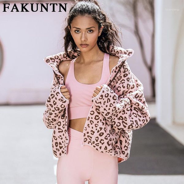 

women's jackets sports women coat 2021 autumn winter clothing female lambswool casual warm outwear zipper coats, Black;brown