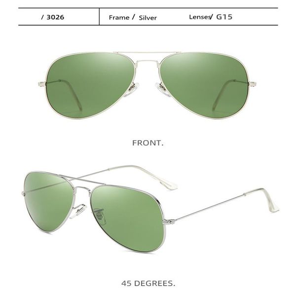 

sunglasses glass-sheet metallic uv400 for both men and womencff, White;black
