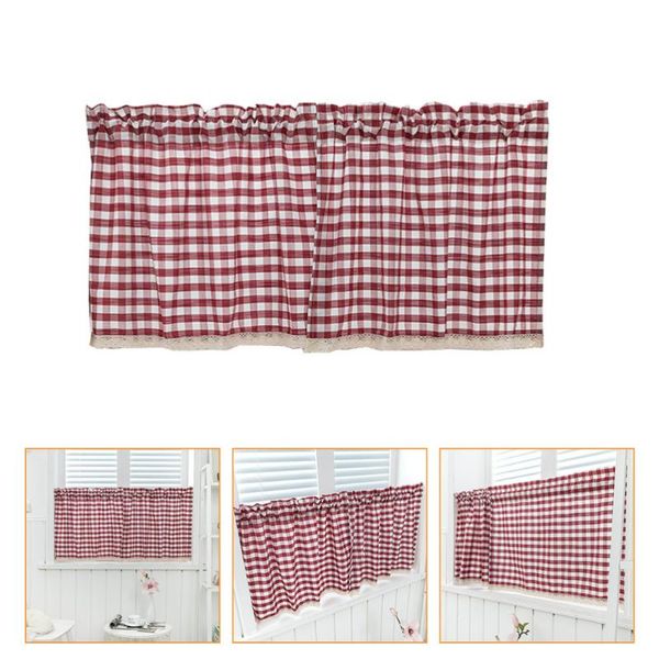 

curtain & drapes 1pc creative plaid light blocking beautiful shading cloth