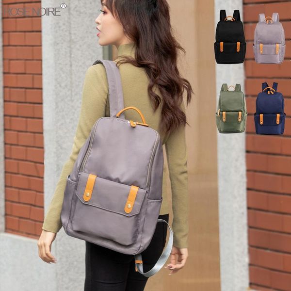 

outdoor bags backpack girl 2021 korean version nylon oxford knapsack go with a stylish large capacity travel bag