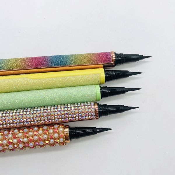 

eyelash self adhesive liquid eyeliner glues pen clear black brown eyeliner magnet glue long lasting waterproof makeup eyeliner