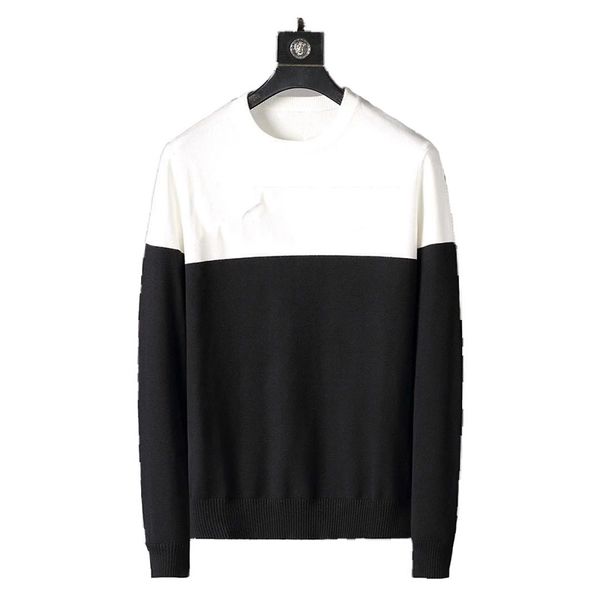 

new designer men's sweater fashion slim casual round neck long sleeve men's and women's letter printing hoodiesize -xxxl#17, White;black
