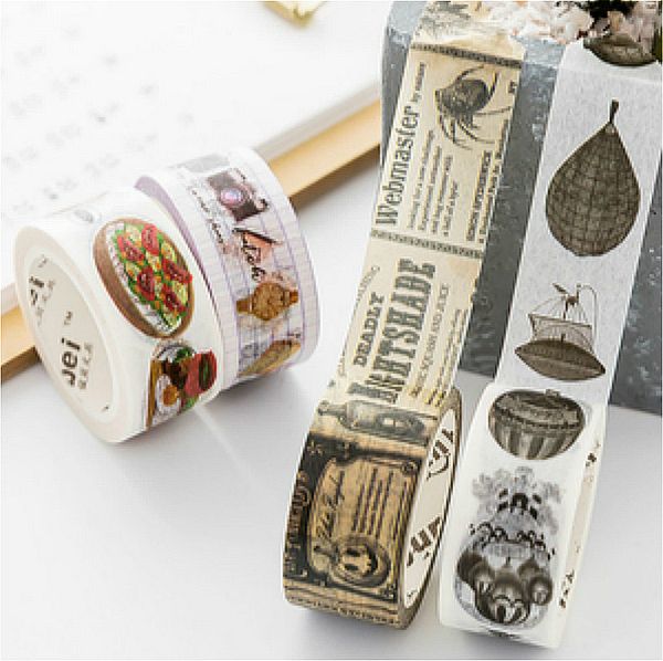 

3pieces/lot kawaii washi tape paper delicate sticker shine creative colorful label adhesive tape diy masking tape scrapbooking 2016