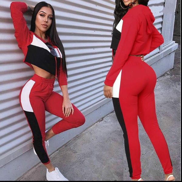 

2021 casual women tracksuit hoodies sweatshirt pants two piece set sportswear spring fall female clothes set, Gray