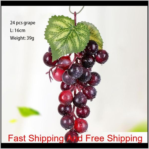 

hanging artificial grapes diy artificial fruits plastic fake fruit for home garden decoration simulation fr jlldnb xmh_home